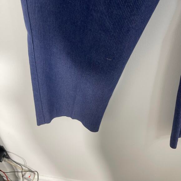 Van Heusen pants chinos slacks trousers women's 18 plus size slate blue pin strp - Picture 3 of 16